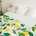 thumbnail image 6 of Lemon Fuzzy Blanket 60 x 50 Inch Yellow Lemon with Green Leaves Throw Blanket Bed Blanket Soft Warm Spring Summer Blanket for Adults Kids Gift Home Chair Sofa Couch, 6 of 6