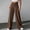 *Coffee, variant on ClodeEU Women's Ice Silk High Waisted Wide Leg Trousers with Button ,Casual Solid Color Summer Work Pants Black,Women's Plus L