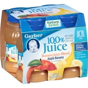 Gerber Juice-apple/banana/strawberry 4pk