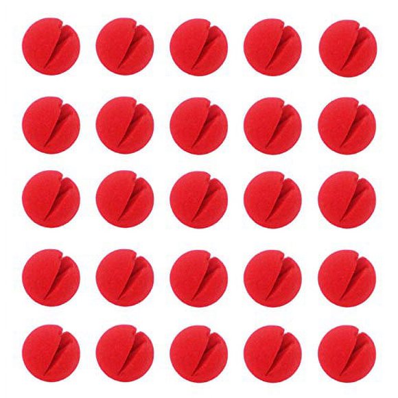 Ogrmar 25PCS Nariz de Payaso Red Circo Navideño Fantasía Fiestas - 200 caracteres