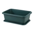 thumbnail image 2 of Taicans Extra Large Rectangular Planter with Drainage Tray,15.4 Inch Plastic Planting Container for Indoor Outdoor,Garden Flower Herb Vegetable Pot for Balcony Patio, 2 of 5