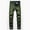 2-Green, variant on Men's Ripped Jeans Slim Fit Stretch Denim Pants Zipper Button Distressed Fashion Comfort Lounge Trousers