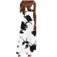 thumbnail image 2 of Drppepioner Robes Femmes Été Robes Décontractées Sans Manches Imprimé Floral Tournesol Blanc 12(TTG), 2 of 5