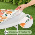 thumbnail image 5 of Round Picnic Table Cloth 100% Waterproof & Oil Proof, Elastic Fitted Table Cover for 36"-44" Round Tables, for Dining, Camping, Outdoor, 5 of 7