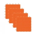 thumbnail image 1 of koolsoo 4Pcs Roller Skate Tiles Orange Roller Skating Rink Expandable Training Board, 1 of 9
