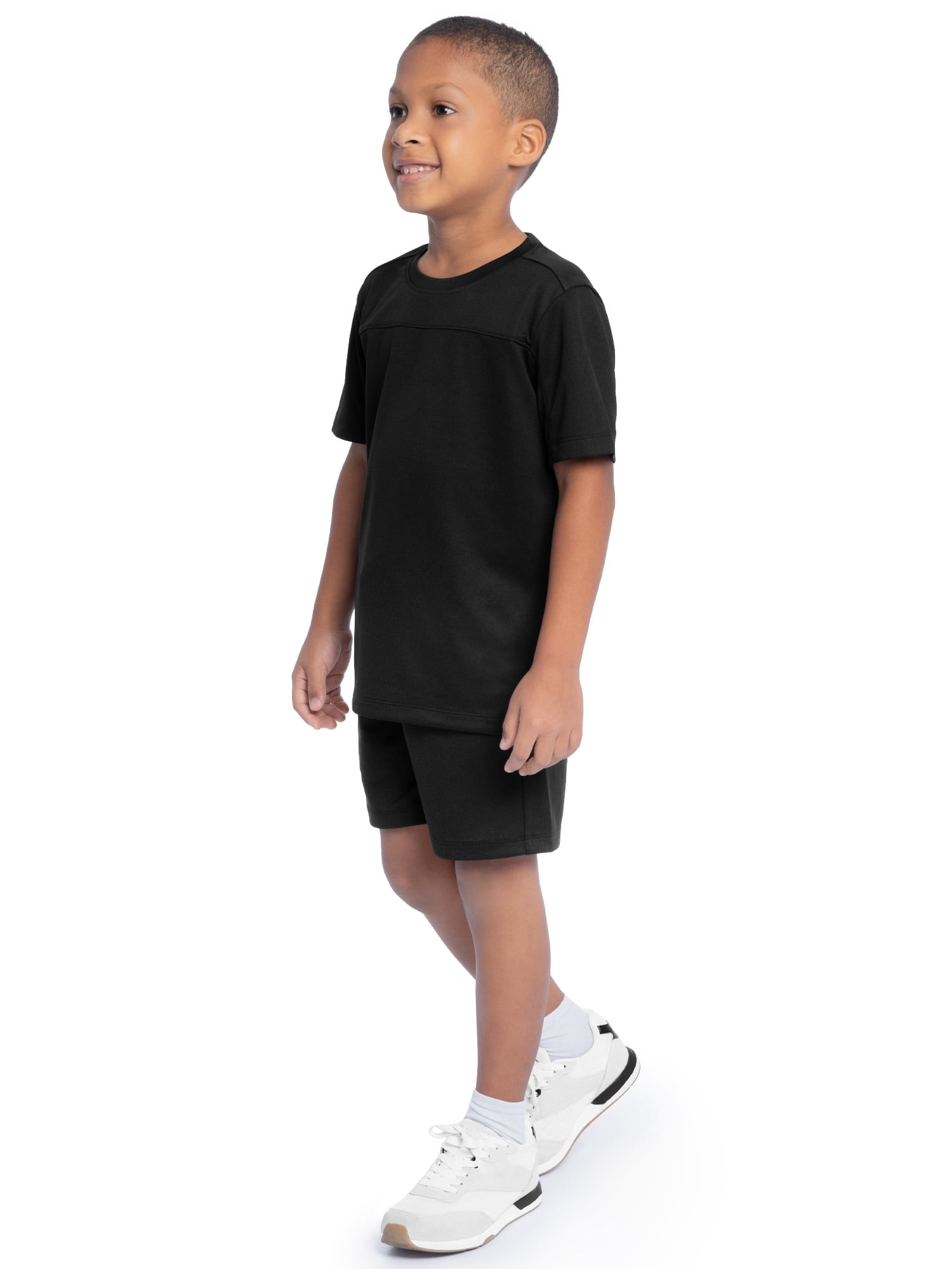 Athletic Works Boy's Active Short Sleeve T-Shirt and Short Set, Sizes 4/5-18