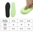 thumbnail image 3 of Unique Bargains 2 Pair Comfortable Trim to Fit Shoe Inserts Green, Black 11, 3 of 6