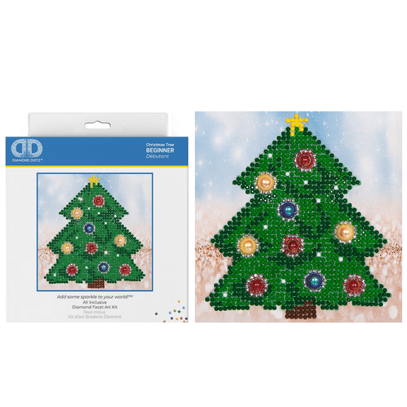 Diamond Dotz Christmas Tree Picture Diamond Painting Kits for Adults - Diamond Art Kits a Relaxing Creative Craft Kit with Dotz Gems