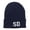 Navy, variant on SD South Dakota Embroidered Long Beanie - Navy OSFM