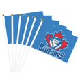 thumbnail image 1 of Drapeau de Mode Toronto Baseball Double Face à Main 5,5x8,2 Po, Polyester avec Mât en Plastique Mcp729, 1 of 7
