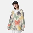 thumbnail image 5 of Sigee Butterfly Print UPF50+ Men's Sun Protection Hoodie Shirt SPF UV Shirt Long Sleeve Fishing Outdoor Lightweight, S-3XL, 5 of 9