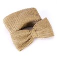 thumbnail image 4 of Women Straw Evening Bag with Bow Weaving Clutch Bag Ladies Daily Bag (Khaki), 4 of 10
