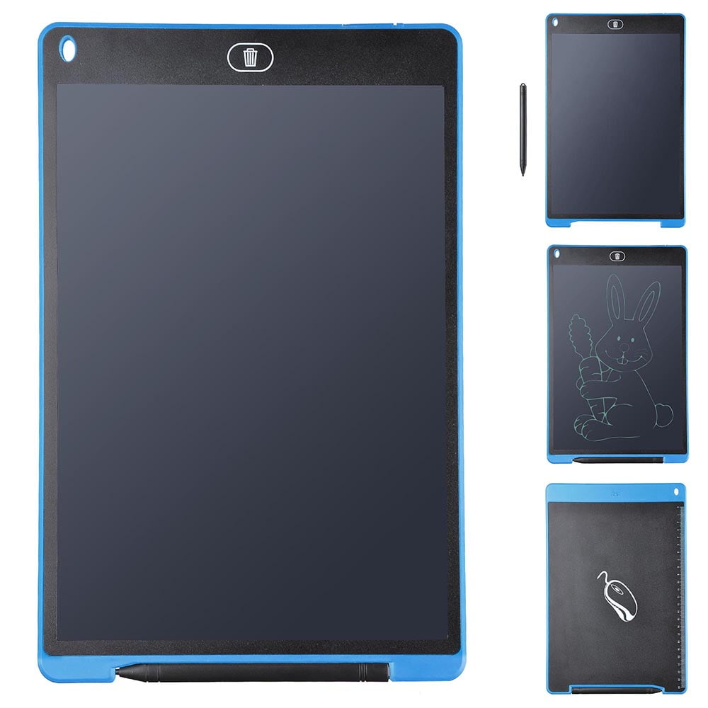 Black Supports One-Click Clear /& Local Erase Drawing Accessories 12-inch LCD Writing Tablet Digital Drawing Board Color : Blue