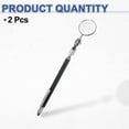 thumbnail image 3 of 2pcs 3 In 1 Telescoping Inspection Mirror 1.2" Round 6.4" to 29.3" 360 Degree Stainless Steel Extendable Mirrors with Magnetic Pickup Tool and Marking Needle for Technicians, Black, 3 of 7
