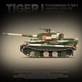 thumbnail image 3 of Panzerkampfwagen militar de la Segunda Guerra Mundial, VI Ausf. E Tiger-Juego de bloques de construcción para niños, juguete de ladrillos para armar tanque, vehículo de combate, soldado, 3 of 4