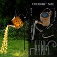 thumbnail image 2 of Linternas solares para riego, regadera para exteriores, luz de césped de agua, 36LED, hervidor de agua, cadena de luz, luces de paisaje de jardín Retro de hierro, 2 of 5