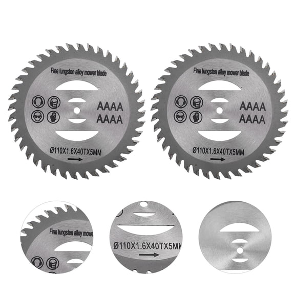 SOPOTUTU 2-Pack Tungsten Steel Brush Cutter Blades for Garden Trimmer with Edges and , Stable Performance