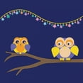 thumbnail image 2 of Gibbons, Lauren 12x12 White Modern Wood Framed Museum Art Print Titled - Owls of Color 1, 2 of 4