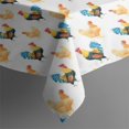 thumbnail image 3 of White Chicken Watercolor Pattern Rectangle Tablecloth 60"x84",Waterproof Polyester Rectangle Table Cloth, Wipeable Spillproof Polyester Tablecloth for Dining, Camping, Indoor and Outdoor, 3 of 5