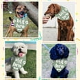thumbnail image 6 of 1 Pc Big Bro Printed Dog Bandana Green Bone Paw Prints Big Bro Words Puppy Scarf Kerchief Cotton Decorative Pet Bandana Pet Accessories for Pet Dog Lovers 30.7x21.6inch(78x55cm) DIY, 6 of 6
