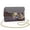 Cute Rabbit, variant on Leopard Print Women Leather Crossbody Bag Vintage Minimalist Soft Quilted Leather Crossbody Bags for Women with Chain Strap Craftsmanship Practical for Daily Life