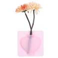 thumbnail image 3 of Maceta colgante de silicona rosa extraíble para decoración del hogar y el baño, florero de pared con diseño floral, 3 of 8