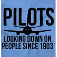 thumbnail image 2 of Looking Down On People 1903 Pilot Unisex Plus Fleece Graphic Sweatshirt Brisco Brands 2X, 2 of 5