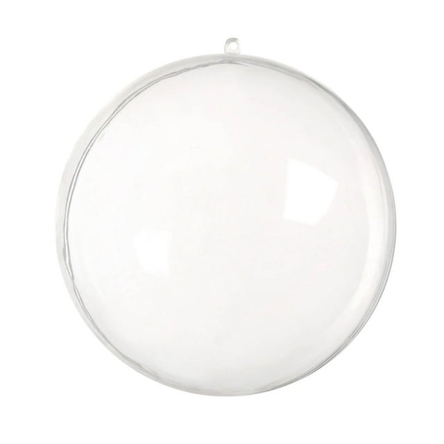 HBFAGFB Craft Supplies Clear Hollow Sphere Fillable Kit for Christmas Wedding Home Decor G