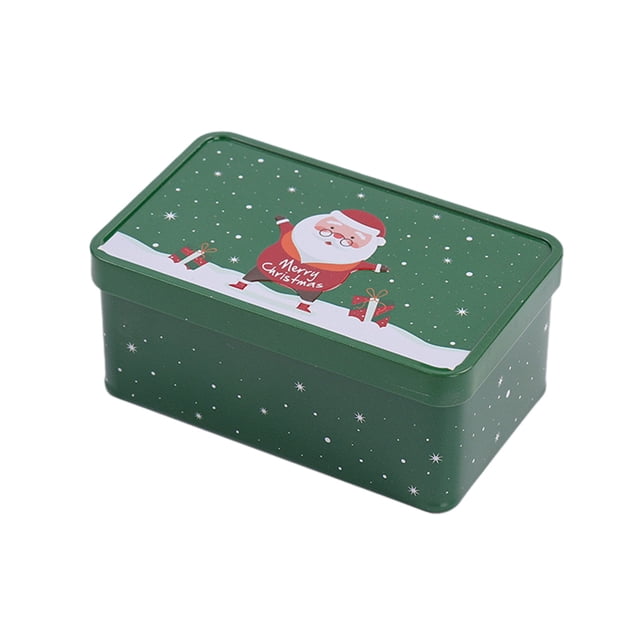 Bdday Cube Storage Organizer Christmas Tinplate Box Stock Candy Packaging Box Ideas Gift Box Storage Box College Dorm Storage
