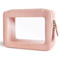 thumbnail image 1 of Organizador de bolsas de maquillaje Aveniee, transparente, de viaje, color rosa, 1 of 1