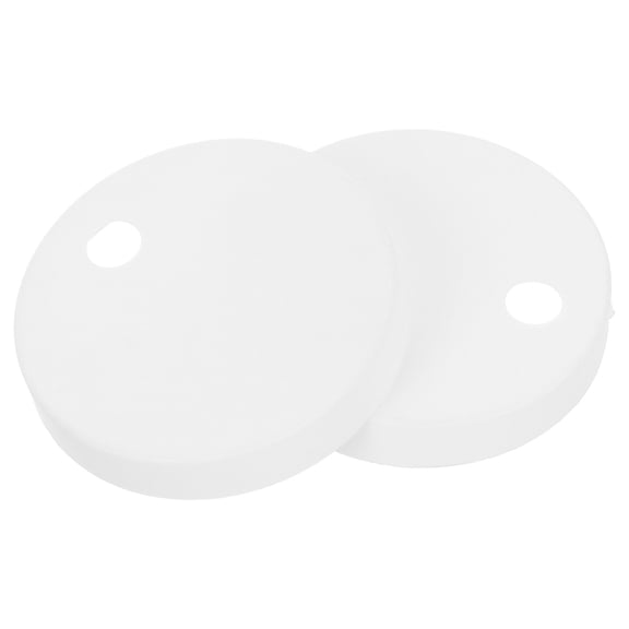 Supvox Plastic Round Toilet Seat Bolt Caps, 1 Pair, Bolt Covers for Home, Bathroom, and Public Restroom Fixtures