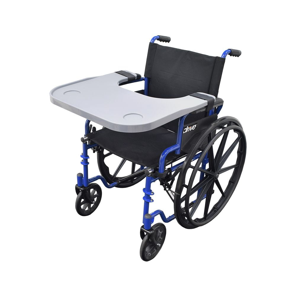 AlveyTech Universal Plastic Removable Tray Table for Wheelchair and