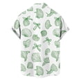thumbnail image 5 of Gamivast Men's Shell Print Button Down Shirts Short Sleeve Hawaiian Beach Tops Lightweight Breathable Summer Vacation Holiday Casual Aloha Blouse, 5 of 6