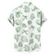 thumbnail image 5 of Blusa y camisa de manga corta con cuello vuelto para hombre, blusa informal de moda con cuello vuelto, blusa estampada de manga corta con botones, blusa de poliéster para hombre, 5 of 6