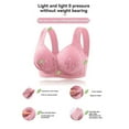 thumbnail image 4 of Women Full Coverage Bra Bra Plus Size Front Button Bra Without Rims Side Thin Cup Button Vest Style Middle Border Cotton Bra, 4 of 7
