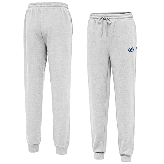 Men's Antigua Heather Gray Tampa Bay Lightning Idol Jogger Pants