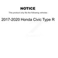 thumbnail image 2 of Transit Auto Front Coated Drilled Slotted Disc Brake Rotors and Semi-Metallic Pads Kit for Car 2017-2020 Honda Civic Type R KDF-101040, 2 of 11