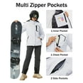 thumbnail image 6 of TACVASEN Women's Winter Jackets Ski Waterproof Windproof Warm Coats Thermal Outdoor Thick Jacket Multi-Pockets Hooded Hiking Camping Snowboarding Snow Casual Jacket, 6 of 7