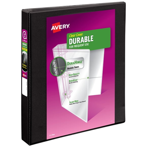 Carpeta de 3 anillas Avery Durable View de 1 pulgada con capacidad para 250 hojas