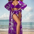 thumbnail image 2 of Women's High Waisted Bikini Set, Two Piece Triangle Swimsuit with Tummy Control, Comfortable Bathing Suits for Beach Vacation, 2 of 4