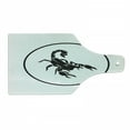 thumbnail image 1 of Zodiac Scorpio Cutting Board, Simplistic Design with a Circle and the Animal in the Middle, Decorative Tempered Glass Cutting and Serving Board, Wine Bottle Shape, Black and White, by Ambesonne, 1 of 1