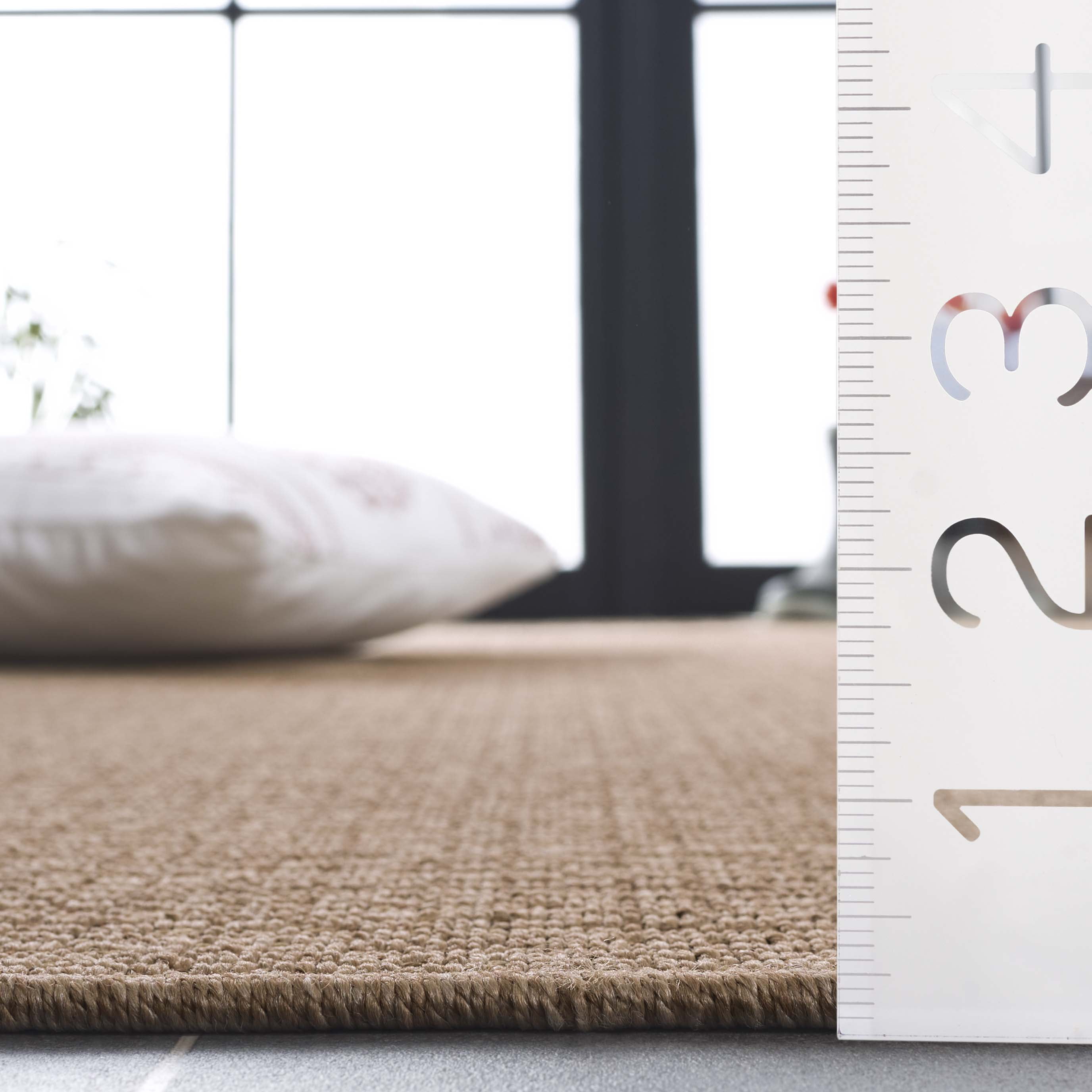 SAFAVIEH Atrium Sisal Bristol Solid Indoor/Outdoor Area Rug, Beige, 9' x 12'