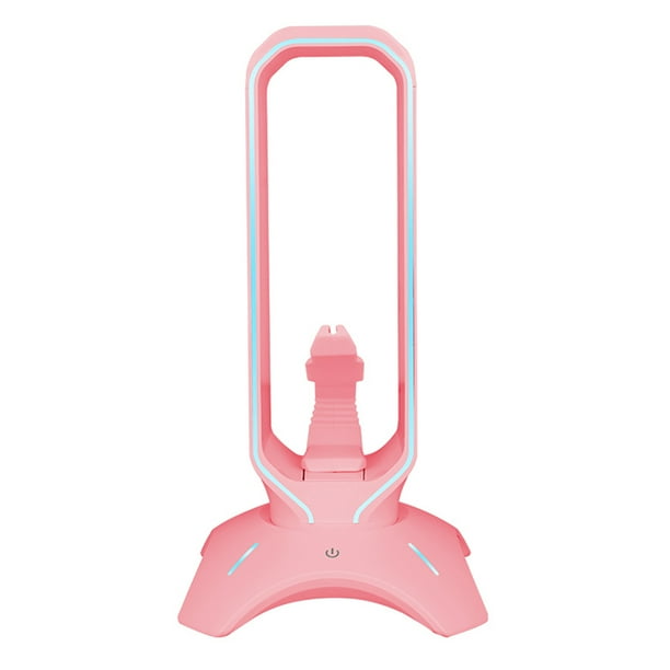 Soporte para Iluminado RGB Gaming Con 2 Puertos USB Integrado U () Rosa