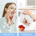 thumbnail image 5 of GZHJMY Cute Cat and Red Heart Cotton Wash Cloths, Facial Cleansing Cloths Super Soft Absorbent Face Hand Towel Fingertip Towel Washcloths Set of 6, 12 x 12 inch, 5 of 6