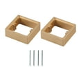 thumbnail image 1 of DOLITY 2 Pieces Single Socket Spacers Wall Plate Spacers for Kitchen Bedroom Office golden, 1 of 9