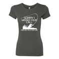 thumbnail image 2 of Missed Your Call Fishing Line Joke Fishing Womens Slim Fit Junior Tee, Dark Grey, Large, 2 of 3