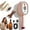 Pink, variant on 2026 Upgraded Electric Steam Brush, Rechargeable Hair Brush with Water Spray, Wet Electric Hairbrush, Red Light Air Cushion Mister, Reduce Frizz, Nourishes Hairs, Anti-Static (2pc-white+pink)