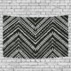 thumbnail image 1 of Tapiz Tribal Zigzag ABPHQTO Blanco Y Negro 150x200 cm, 1 of 4