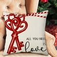 thumbnail image 6 of Valentines Pillow Covers 18x18 Inch, Black Polka Dot Red Love Heart Throw Pillows Case, Valentine's Day Anniversary Decorative Cushion Covers Farmhouse Outdoor Decor for Home Sofa Bed Valentine Gift, 6 of 6