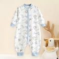 thumbnail image 2 of Newborn Baby Cotton Bodysuit Long-Sleeve Unisex Babies Clothing Infant Baby Summer Long Sleeves Skirt 4-5 Years, 2 of 6